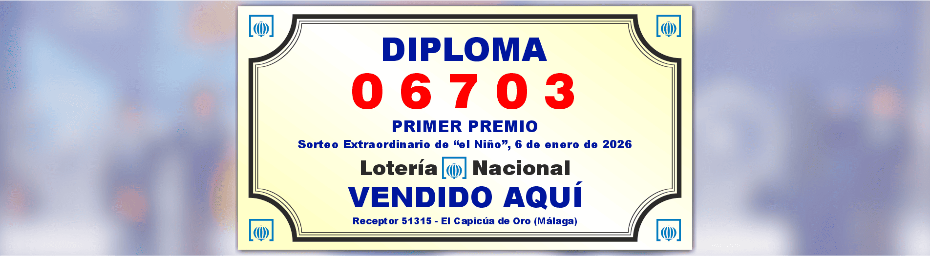Diploma Loteria del Niño