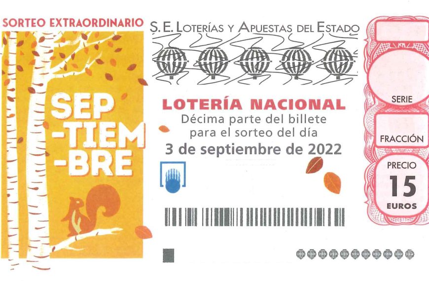 Premios del Sorteo Extraordinario de septiembre de Lotería Nacional 2022