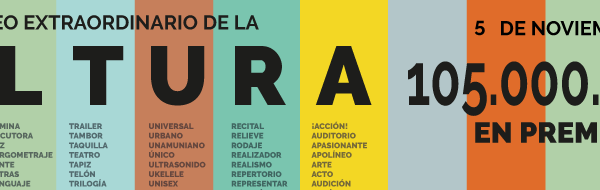 Sorteo extraordinario de la cultura | no dejes pasar 105.000.000 en premios