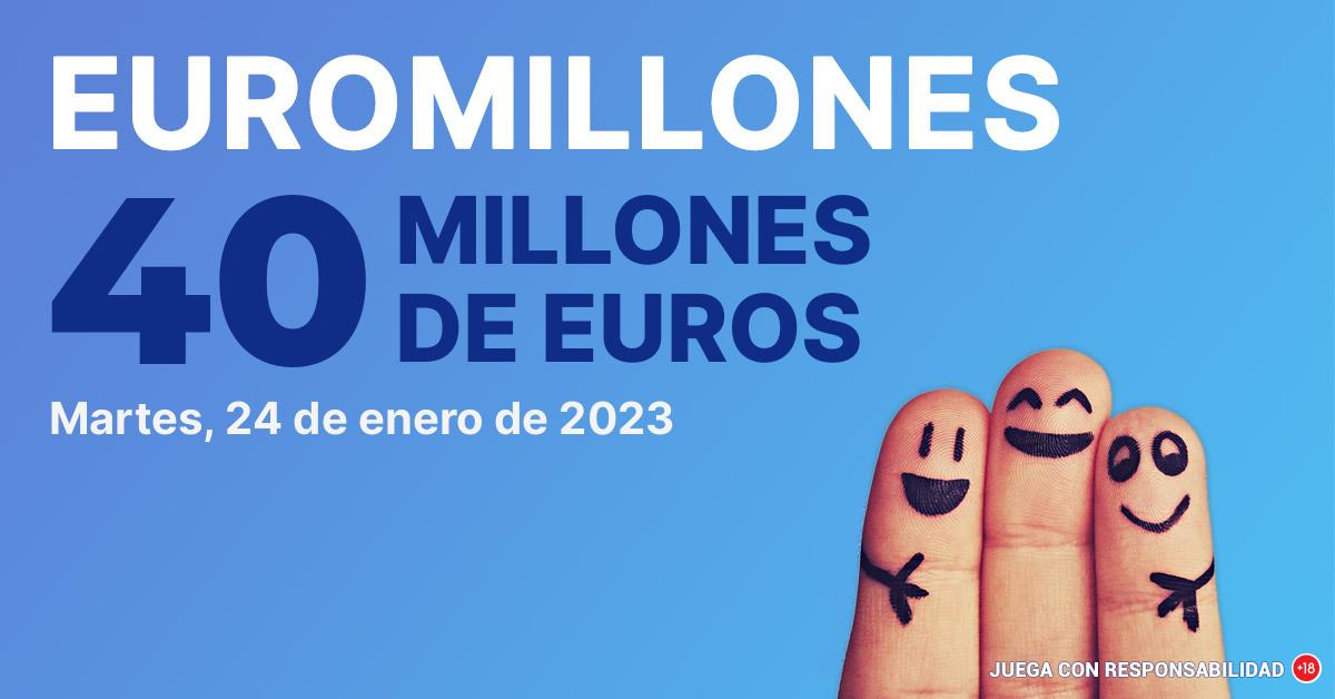 Bote de 40 millones de euros para este martes 24 de enero del 2023