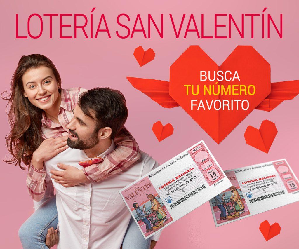 Sorteo extraordinario San Valentin 18 de Febrero del 2023