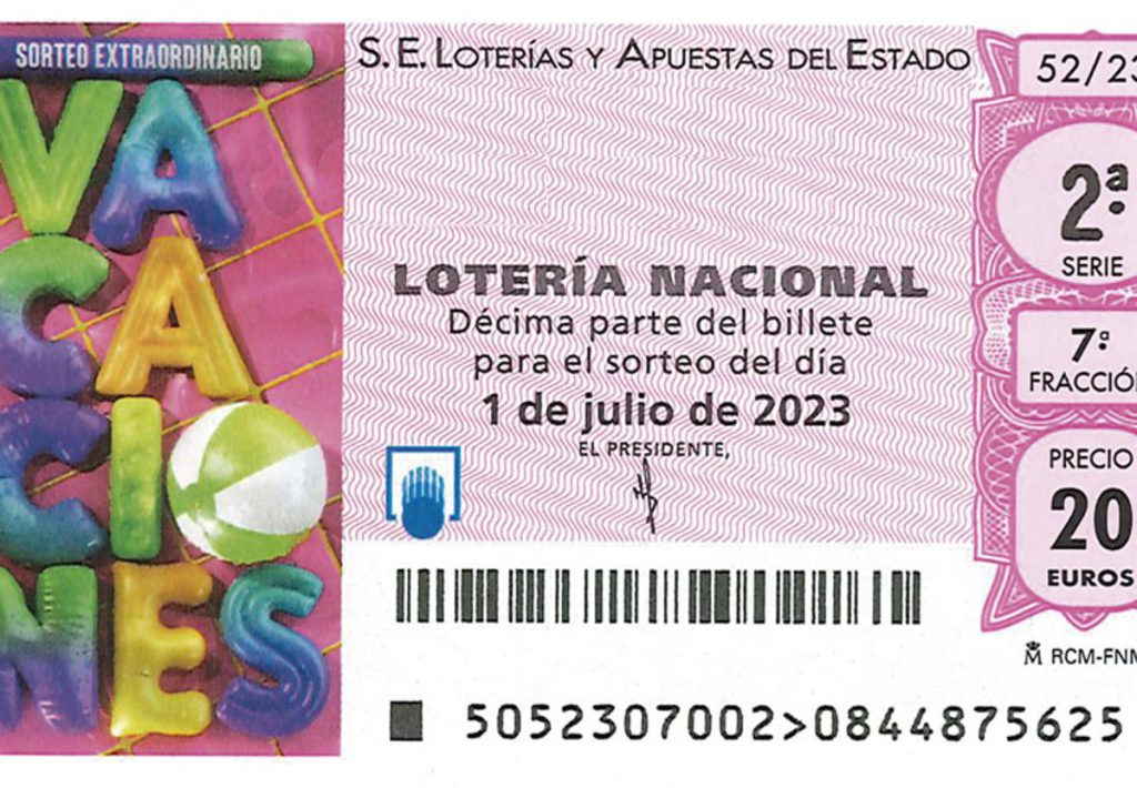 Sorte extraordinario de vacaciones 22-10-23 con un premio especial de 20.000.000 al décimo